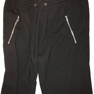 zipper jogger pants